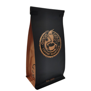 Custom Printed Flat Bottom Gusset Pouch Various Coffee Packing Bag