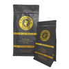 Recycled Plastic Sealing Roasted Black Stamp Coffee Packaging Bag Manufacturer Wholesale