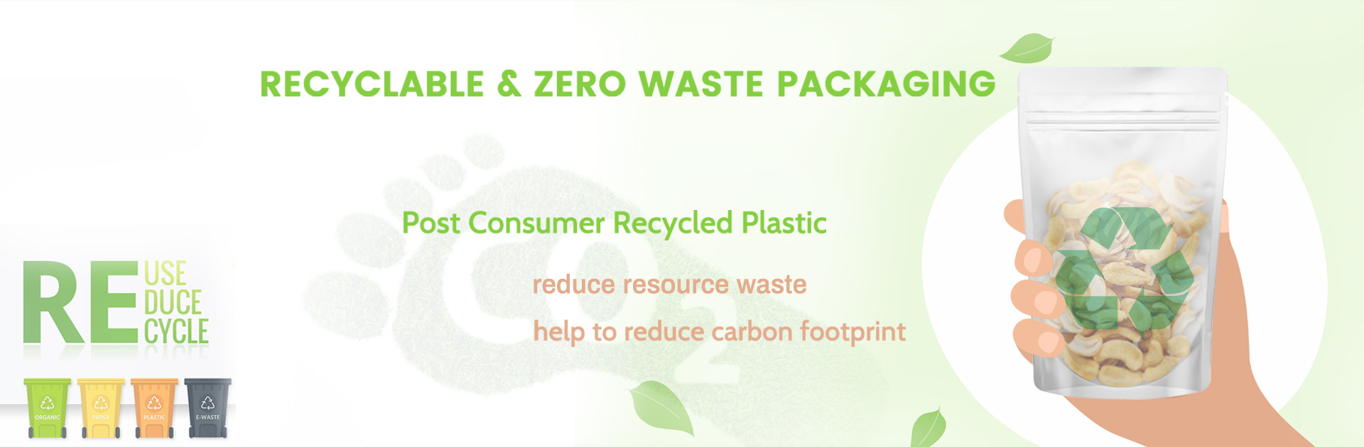 Bolsas De Mylar Reciclables Personalizadas Para Embalaje Ecol&oacute;gico De CBD